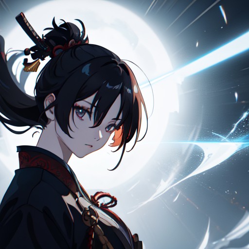 小燕，刀光，半身照